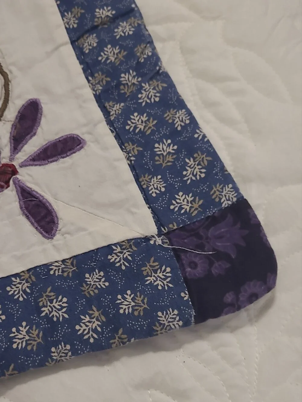Multicolor Patchwork Quilt - Purple, Blue & Green